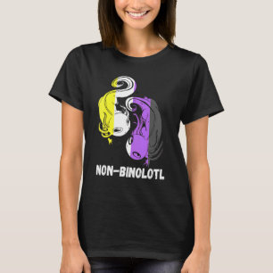 Nicht Binäres Axolotl Genderqueer Stolz Lgbt Nonbi T-Shirt