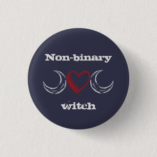 Nicht-binäres Hexe-Abzeichen/ Button