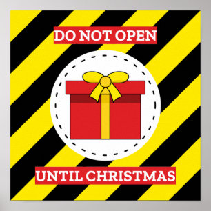 Nicht bis Weihnachten öffnen Poster