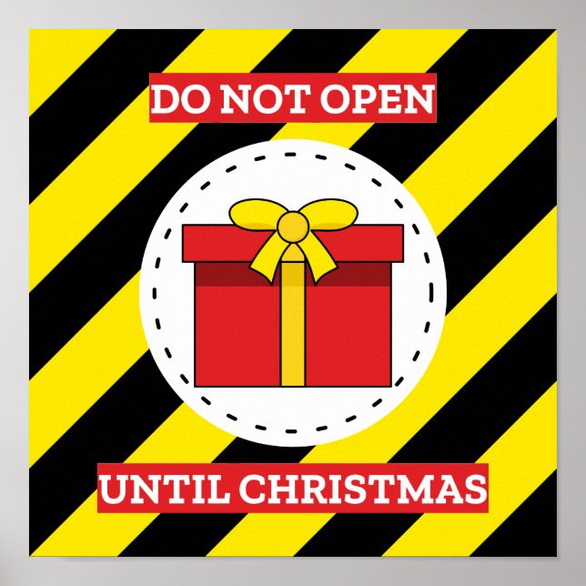 Nicht bis Weihnachten öffnen Poster (Vorne)
