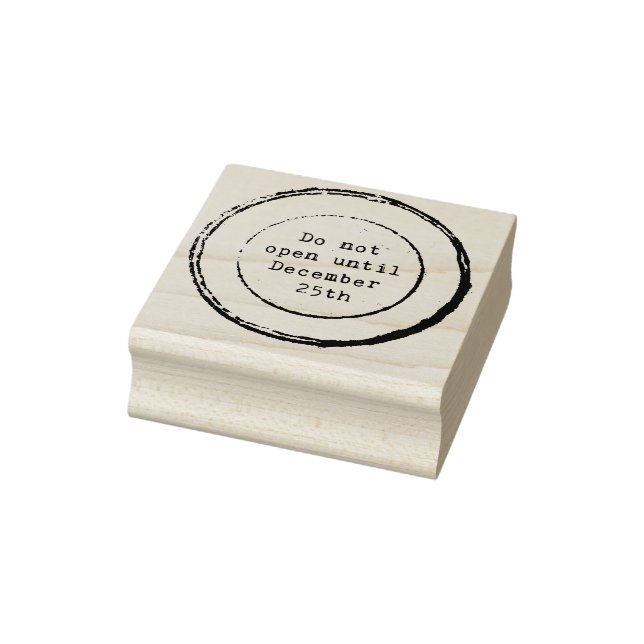 Nicht bis zum 25. Dezember geöffnet Gummistempel (Stempel)