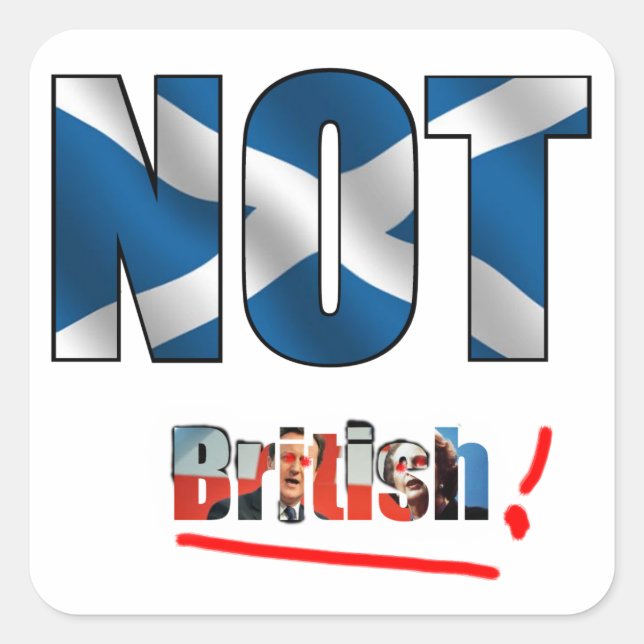 Nicht britischer Sticker (Vorderseite)