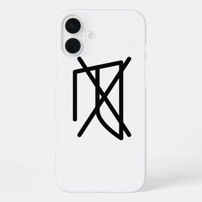 NICHT BÜGELN! iPhone 16 PLUS HÜLLE (Rückseite)