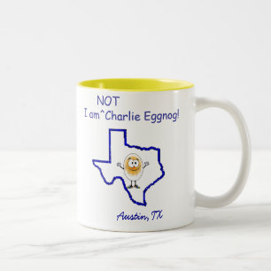 Nicht Charlie-Eierpunsch-Tasse Zweifarbige Tasse