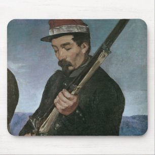 Nicht Commissoned Offizier, der sein Gewehr hält Mousepad