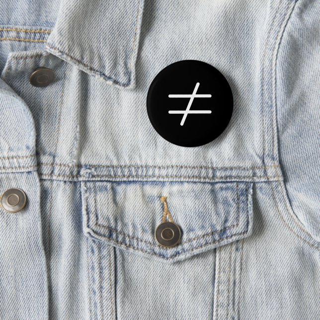 Nicht das gleiche Symbol Frauenrechtswettbewerb Button (Beispiel)