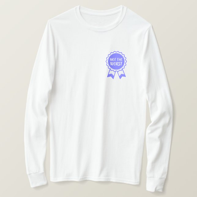 Nicht das schlechteste blaue Band T-Shirt (Design vorne)