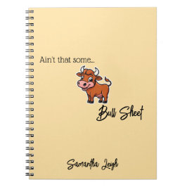 Nicht, dass etwas Bull Sheet Tan Snarky Funny Zita Notizblock