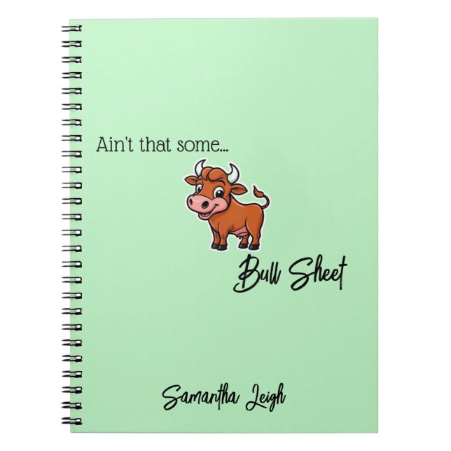 Nicht, dass etwas Bull Sheet Tan Snarky Funny Zita Notizblock (Vorderseite)