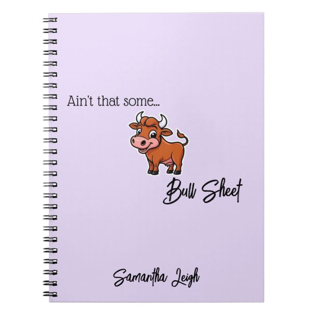 Nicht, dass etwas Bull Sheet Tan Snarky Funny Zita Notizblock (Vorderseite)