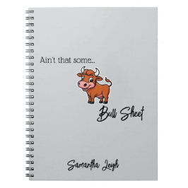Nicht, dass etwas Bull Sheet Tan Snarky Funny Zita Notizblock