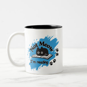 Nicht, dass ich lustige Zitat-Tasse lese Zweifarbige Tasse