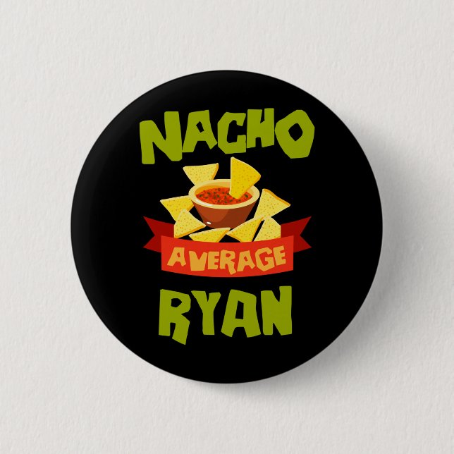 Nicht dein durchschnittlicher Ryan lustiger Geburt Button (Vorderseite)