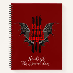 Nicht dein Engel Notizbuch – Heiliges Chaos Gothic