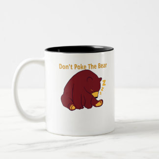 Nicht den Bären putzen - Papa-Bären-Design Zweifarbige Tasse