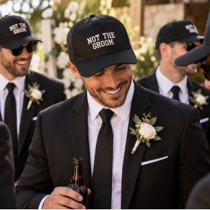 'Nicht der Bräutigam' Lustige Geschenk Hochzeitsfo Bestickte Baseballkappe