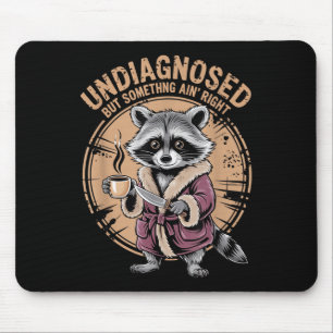 Nicht diagnostiziert, aber scharf geratener Raccoo Mousepad