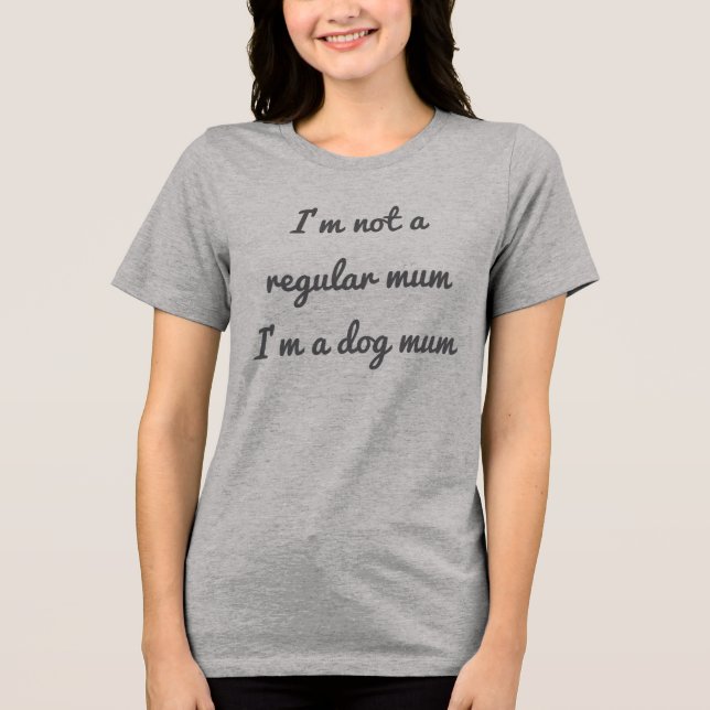Nicht die Mama Hund Mama im Shirt (Vorderseite)