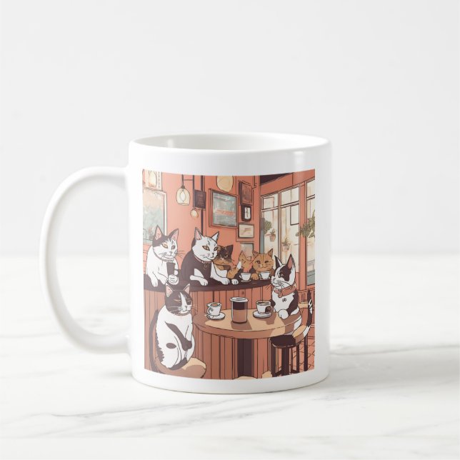 "Nicht die Pfote überqueren" Kaffeetasse (Links)