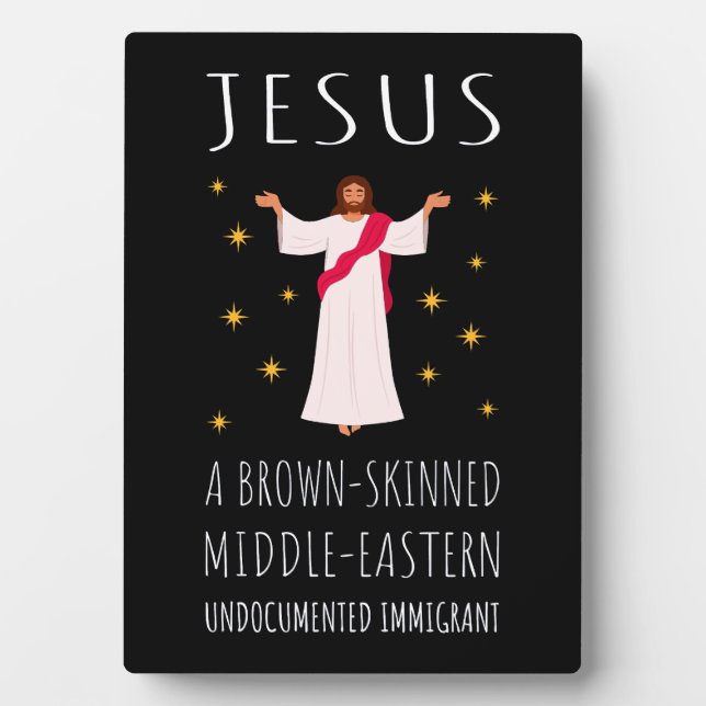 Nicht dokumentierter Jesus-brauner Einwanderer I Fotoplatte (Vorderseite)
