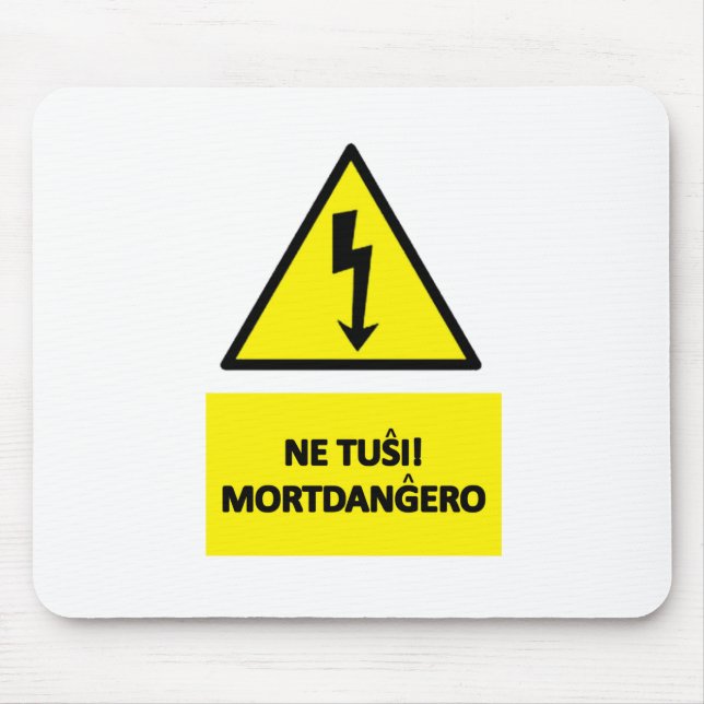 Nicht Don't touch berühren Mousepad (Vorne)