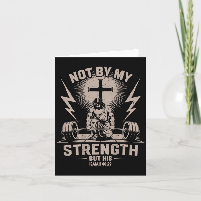 Nicht durch meine Kraft, sondern durch sein lustig Karte (Vorderseite)