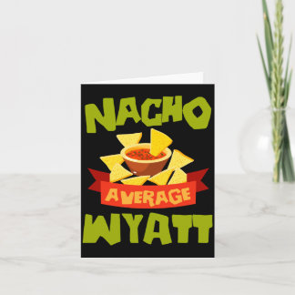 Nicht durchschnittliche Wyatt lustiger Geburtstag Karte