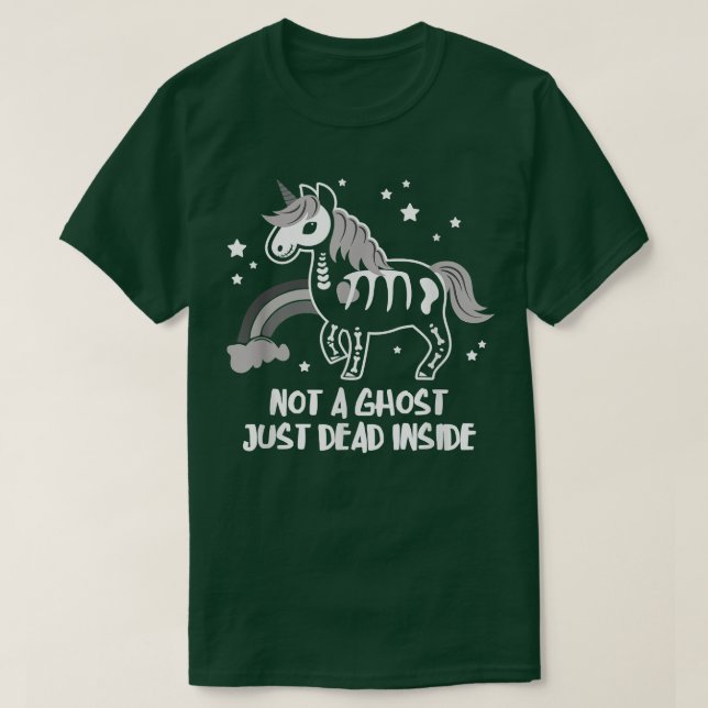 Nicht ein Geist, der gerade im Halloween Skelett U T-Shirt (Design vorne)