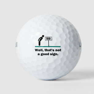 Nicht ein gutes Zeichen lustige Neuheit Vater Joke Golfball