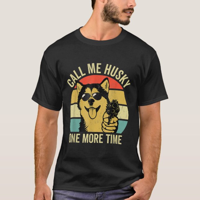 Nicht ein Husky Funny Alaskan Malamute Geschenke D T-Shirt (Vorderseite)