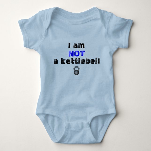 Nicht ein kettlebell baby strampler (Vorderseite)