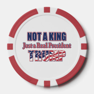 Nicht ein König, nur ein echter Präsident Pokerchips