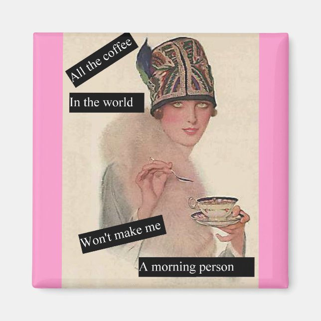 Nicht ein Morgenmensch Magnet (Vorne)