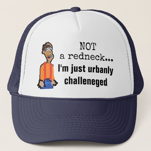 Nicht ein Redneck, gerade urbanly angefochtener Truckerkappe (Vorderseite)