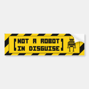 (nicht ein Roboter in der Verkleidung) Autoaufkleber