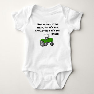 Nicht ein Traktor, wenn er nicht grün ist Baby Strampler