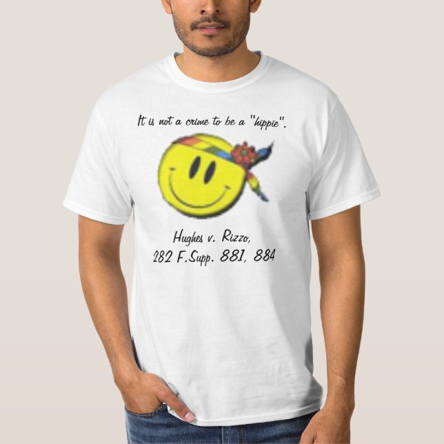 Nicht ein Verbrechen, zum ein Hippie zu sein T-Shirt (Vorderseite)