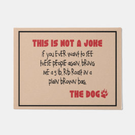 Nicht ein Witz - die Hundefußmatte Fußmatte