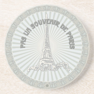 Nicht eine Andenken von Paris Getränkeuntersetzer