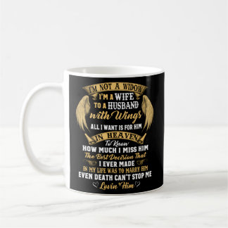 Nicht eine Witwe bin ich eine Miss mein Ehemann mi Kaffeetasse