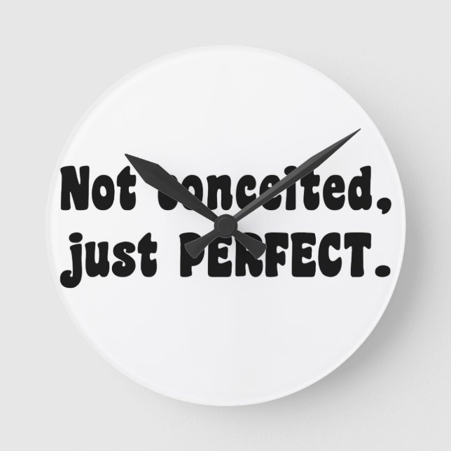 Nicht eingebildet, gerade perfekt runde wanduhr (Vorderseite)