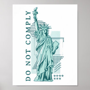 Nicht einhalten poster