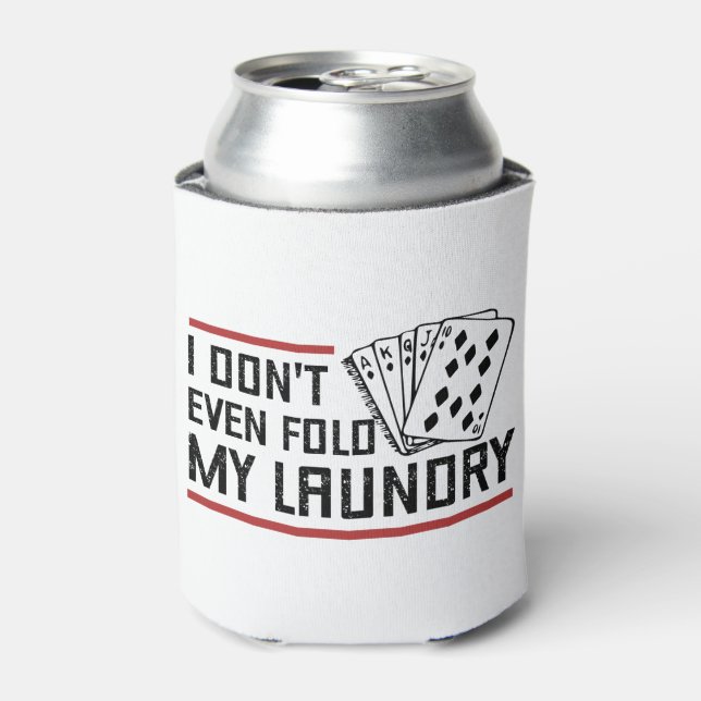 Nicht einmal den Poker Wäscherei Funny Cards falte Dosenkühler (Kanne Vorderseite)