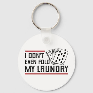 Nicht einmal den Poker Wäscherei Funny Cards falte Schlüsselanhänger