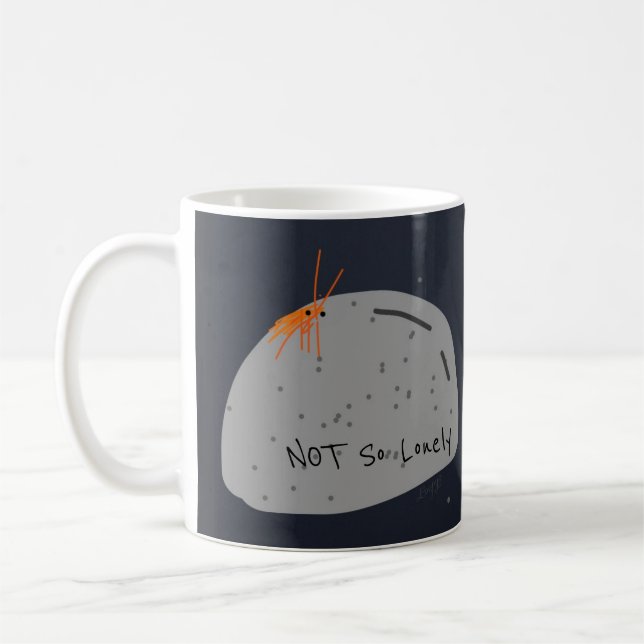 Nicht einsam lustige Charaktere Tasse (Links)