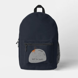 Nicht einsam - Witziger Charakter (grau) Bedruckter Rucksack