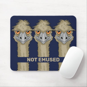 Nicht Emused Funny Emu Pun Mousepad