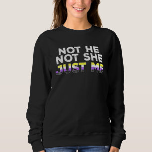 Nicht er sie nur ich, eine unverkennbare Flagge Sweatshirt