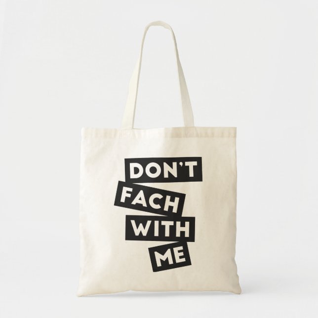 Nicht fach mit mir Blöcke (leichte Taschenversion) Tragetasche (Vorne)