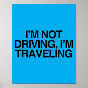 Nicht fahren Reisender souveräner Bürger Statement Poster